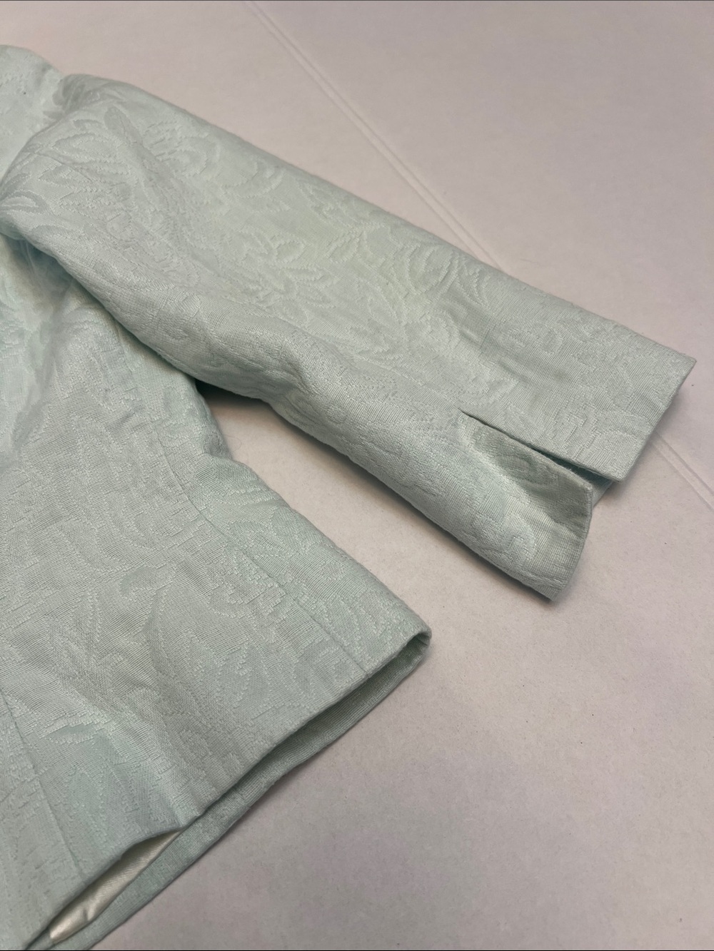 HALOGEN LIGHT GREEN COTTON FLORAL BLAZER SIZE LARGE - Picture 16 of 16